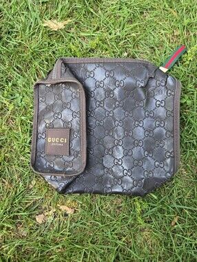 Vintage Gucci Perfume Pouch Bag ROUGH CONDITION